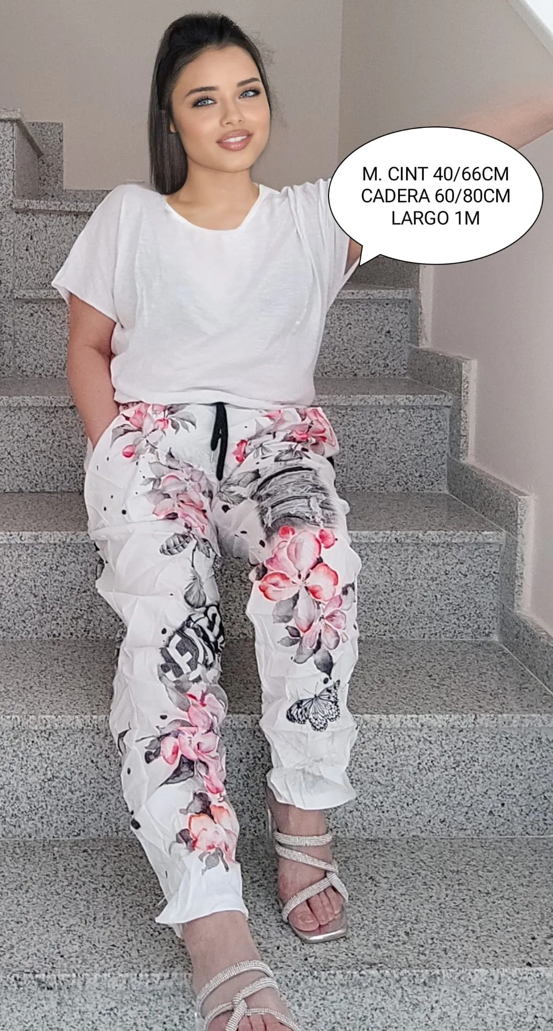 Pantalón Estampado Talla Grande