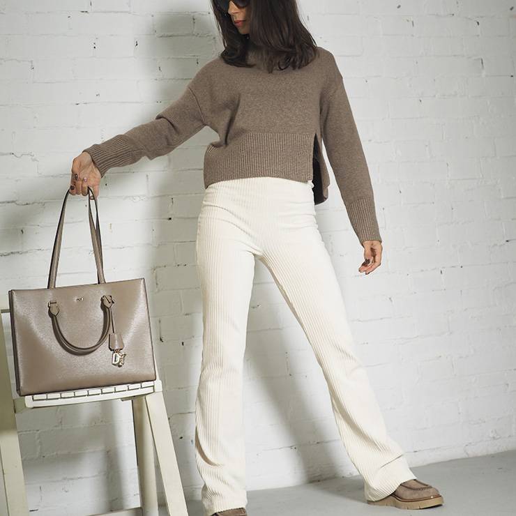 Pantalón Oui 79537 Beig