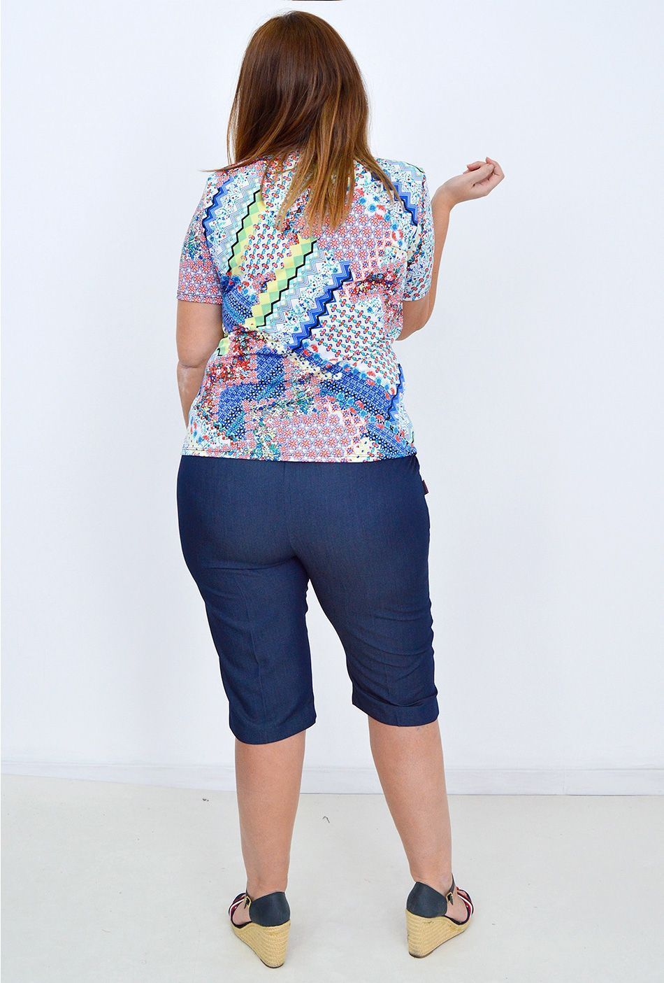 Pantalón Pirata Mujer Talla Grande
