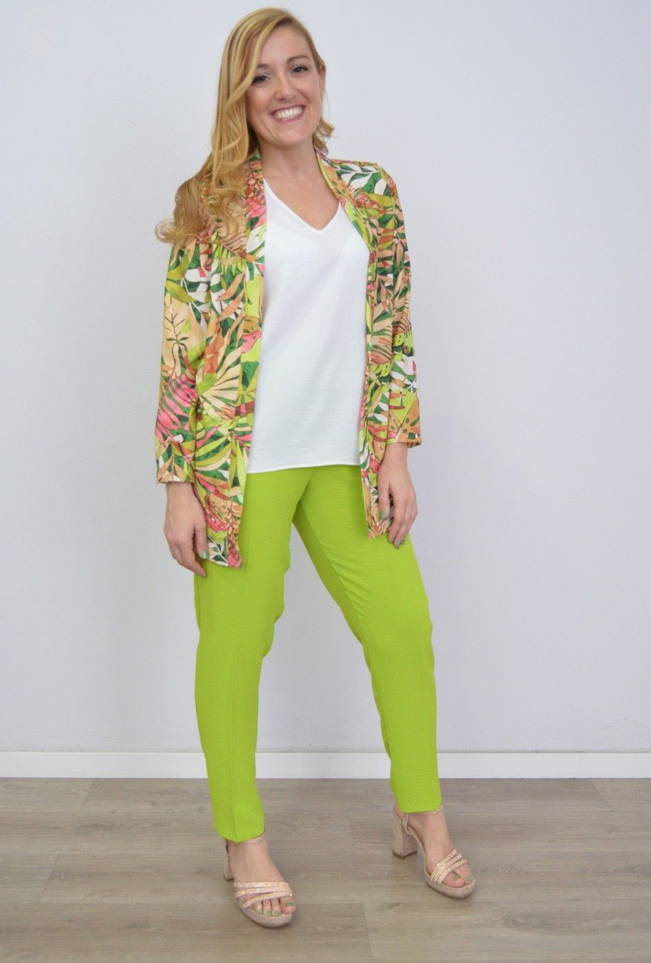 Pantalón Tela Verano Mujer Talla Grande