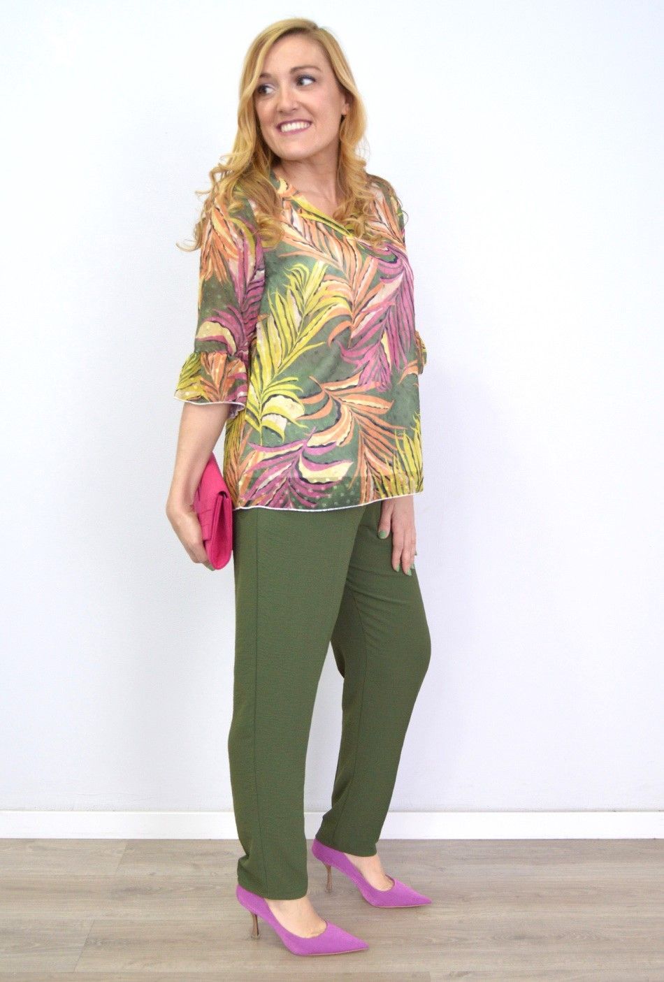 Pantalón Tela Verano Mujer Talla Grande