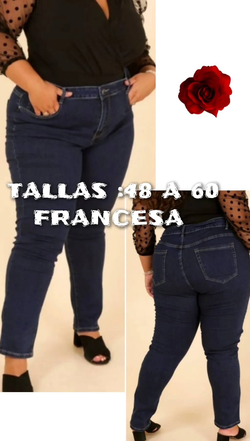 Pantalón Vaquero Mujer Talla Especial