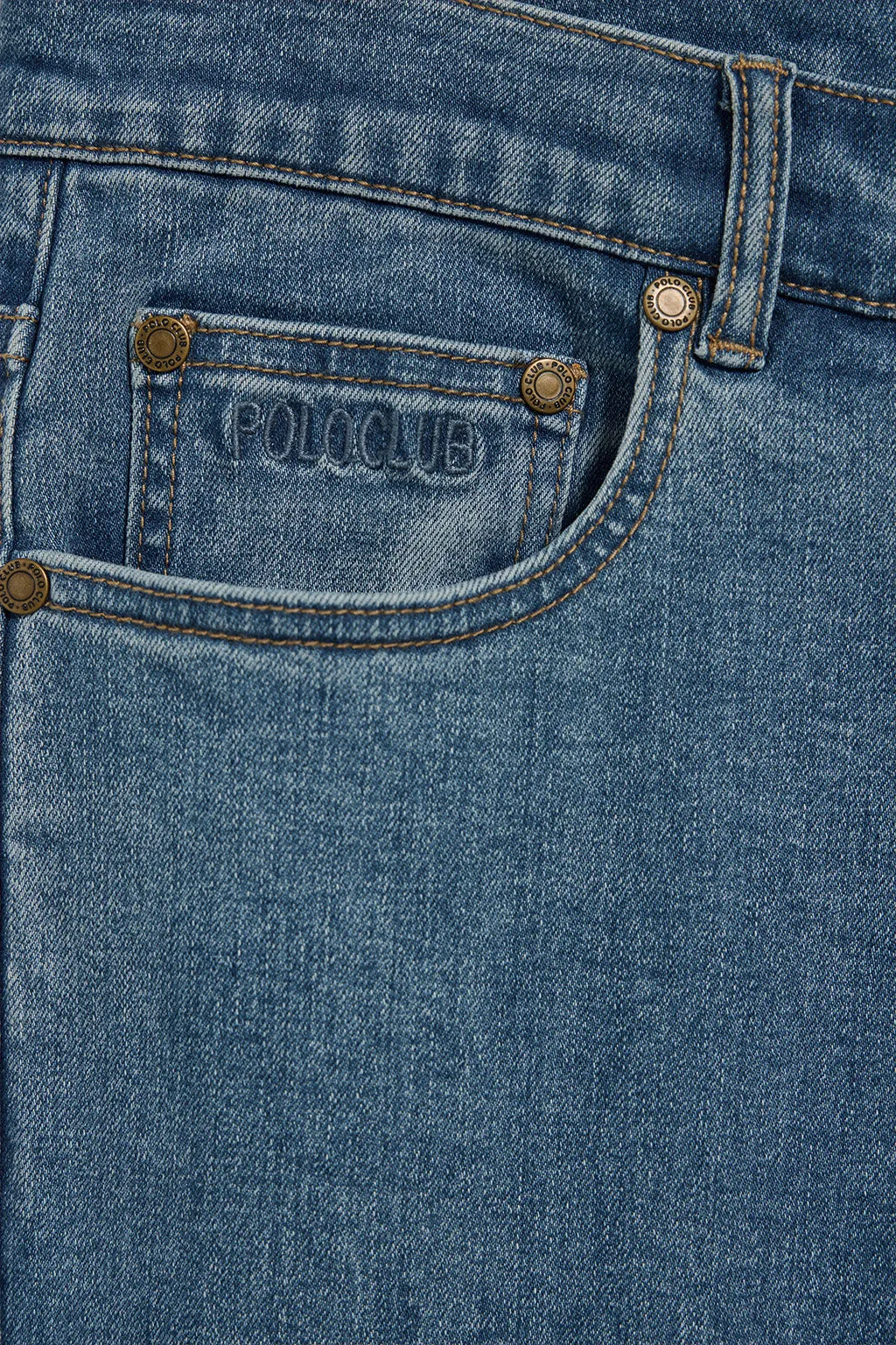 Pantalón vaquero Tate azul denim con detalles Polo Club