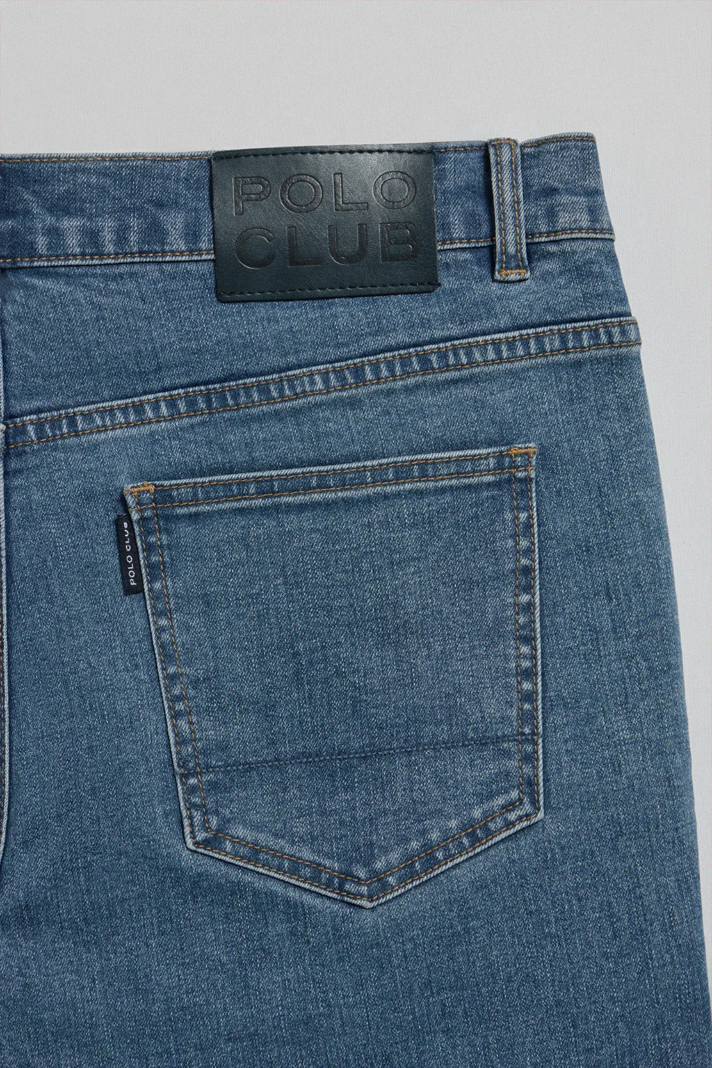 Pantalón vaquero Tate azul denim con detalles Polo Club
