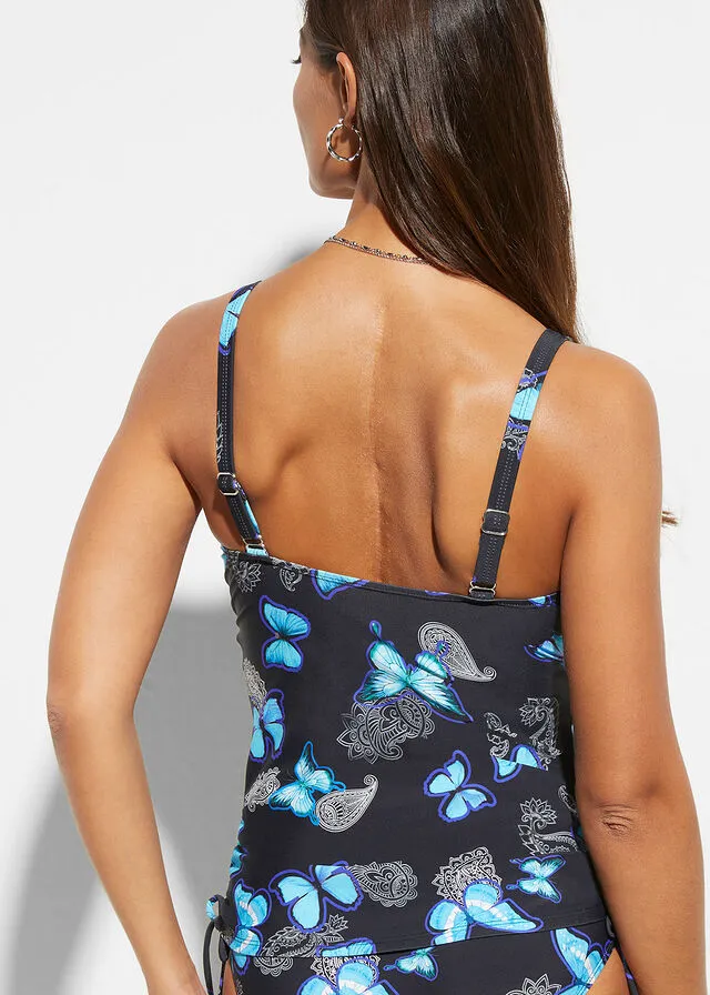 PARTE SUPERIOR DEL TANKINI SOSTENIBLE NEGROAZUL