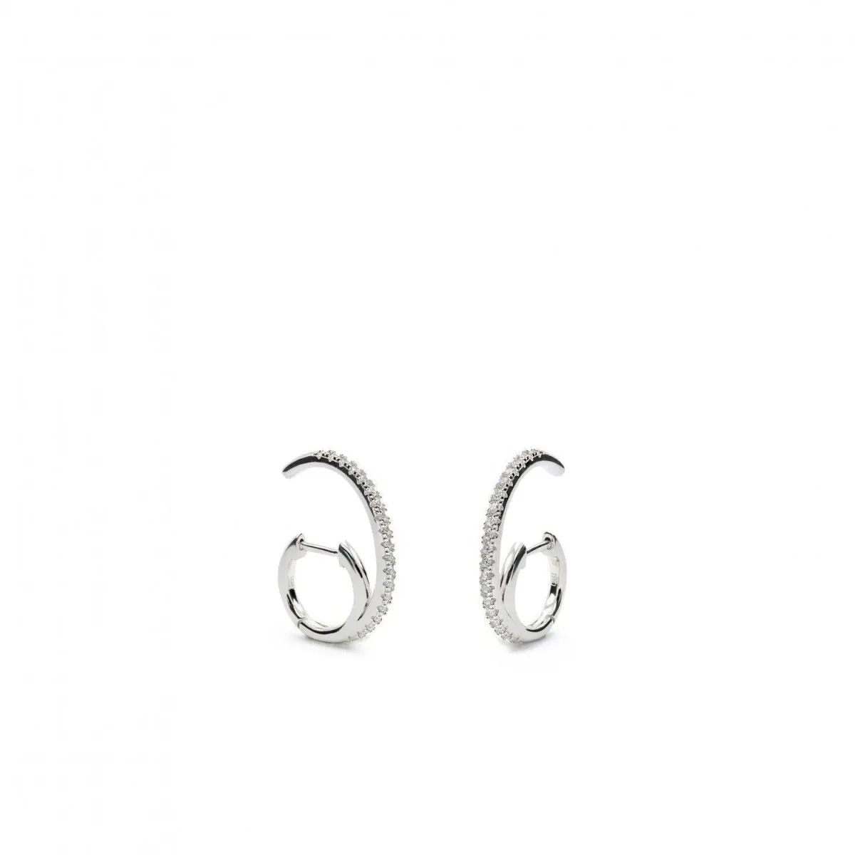 Pendientes aros originales soporte antitrago diseo espiral circonita