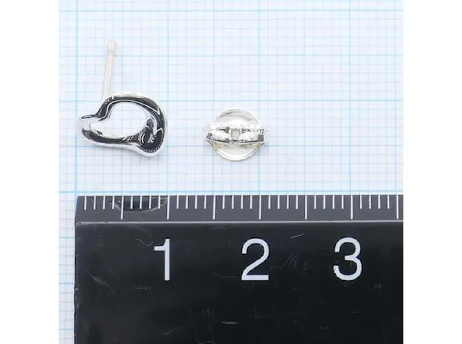Pendientes de corazón abierto de plata 925 de Tiffany & Co en excelente estado 