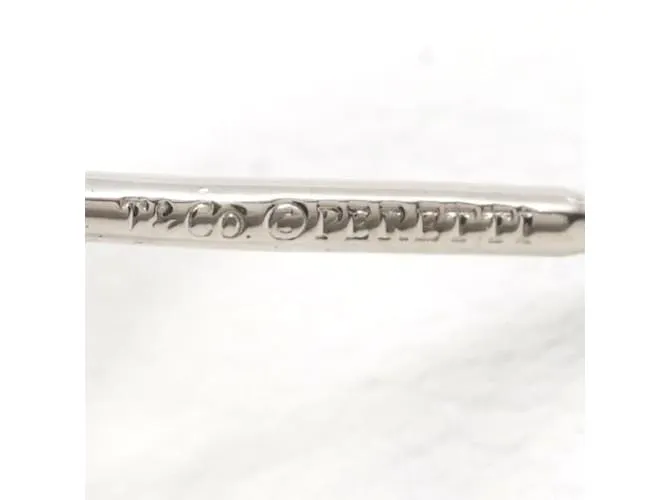 Pendientes de corazón abierto de plata 925 de Tiffany & Co en excelente estado 