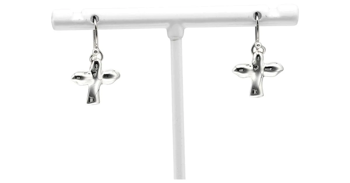 Pendientes de cruz de pájaro Tiffany & Co. 