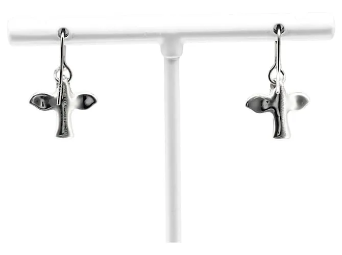 Pendientes de cruz de pájaro Tiffany & Co. 
