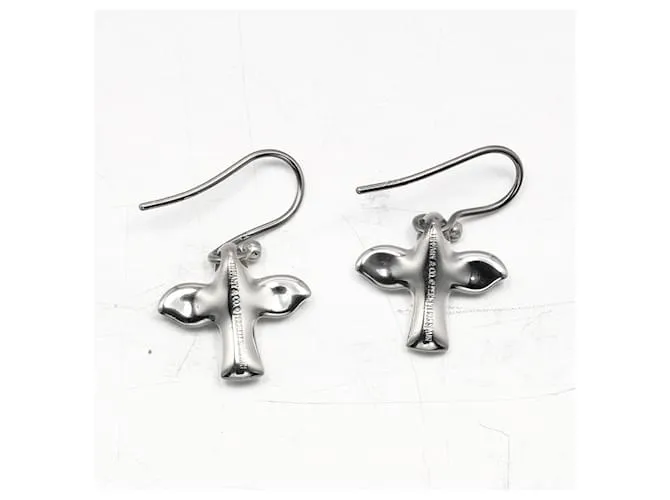 Pendientes de cruz de pájaro Tiffany & Co. 