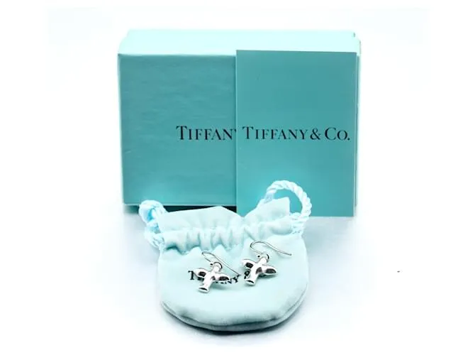 Pendientes de cruz de pájaro Tiffany & Co. 