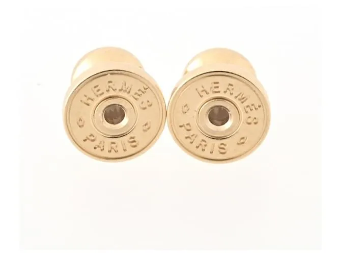 Pendientes PM Drop Eurydice de Hermès Castaño Dorado 