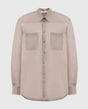 Philosophy di Lorenzo Serafini Beige shirt with wool