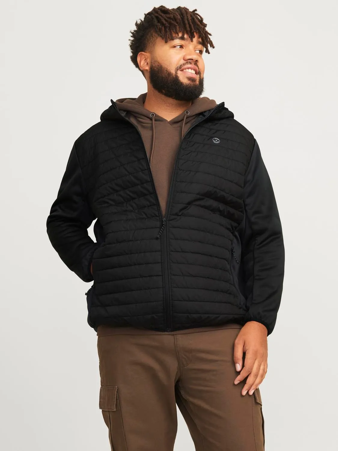 Plus Size Chaqueta híbrida | Negro | Jack & Jones®