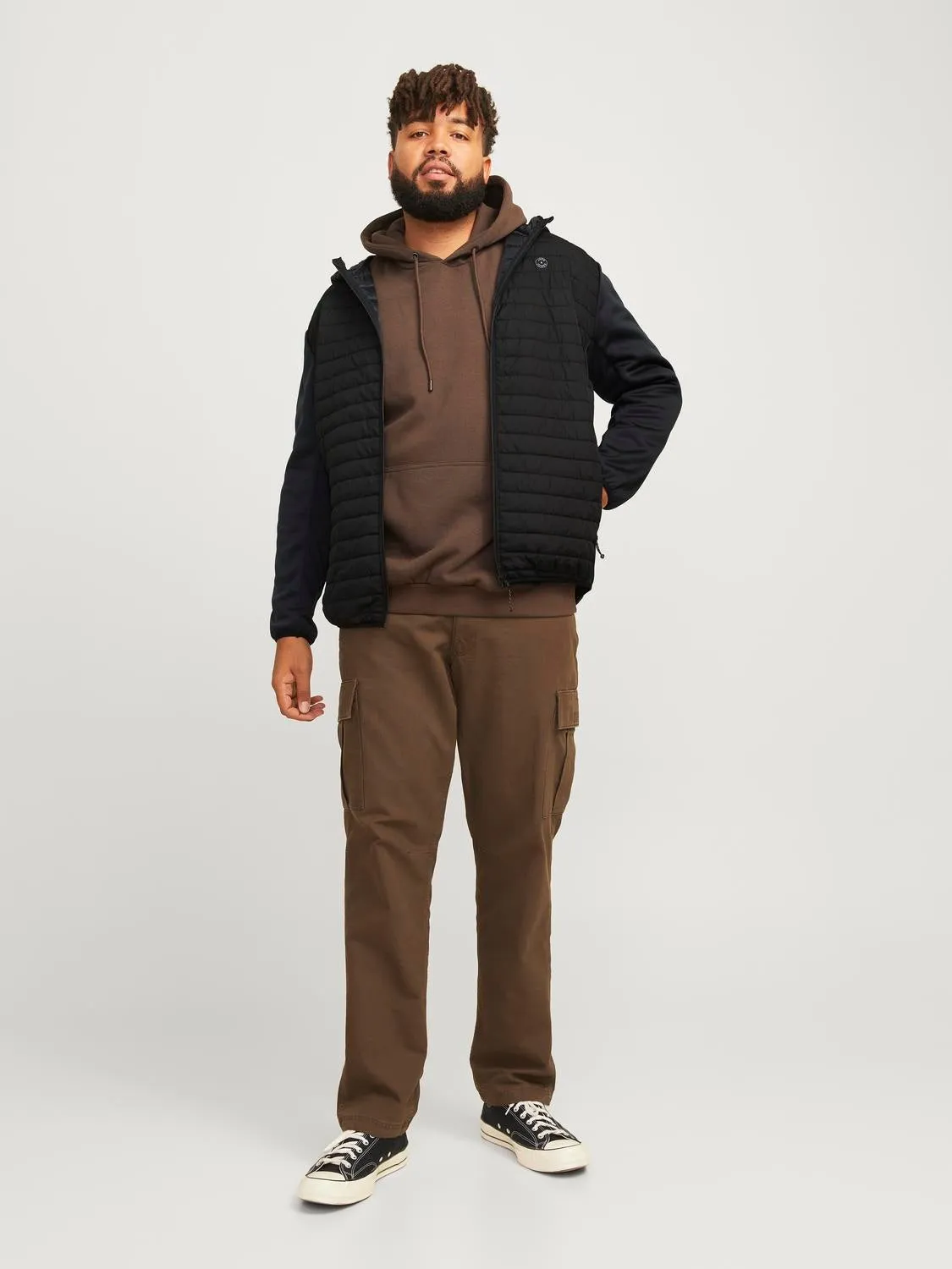 Plus Size Chaqueta híbrida | Negro | Jack & Jones®