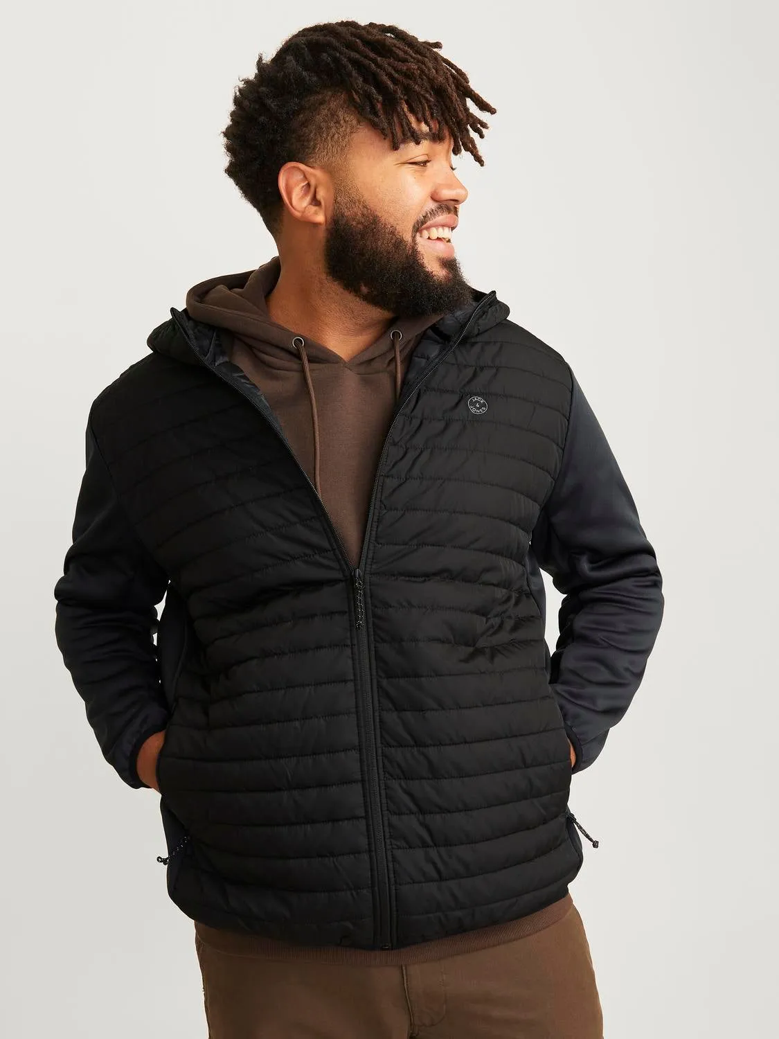 Plus Size Chaqueta híbrida | Negro | Jack & Jones®
