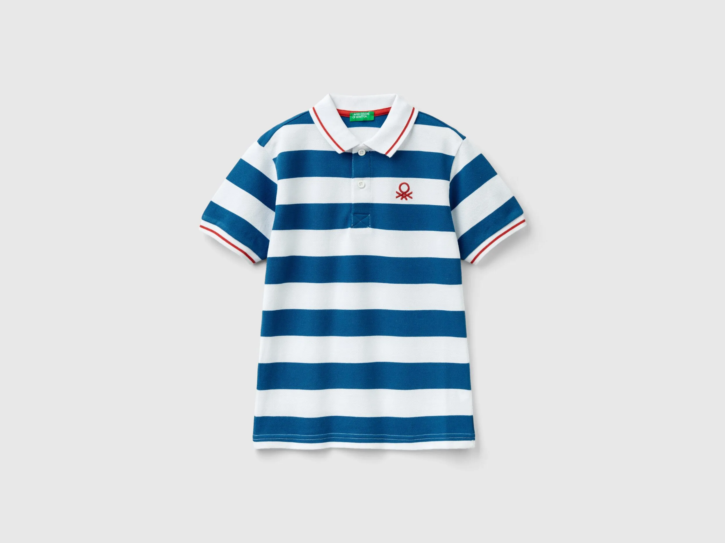 Polo de manga corta de rayas