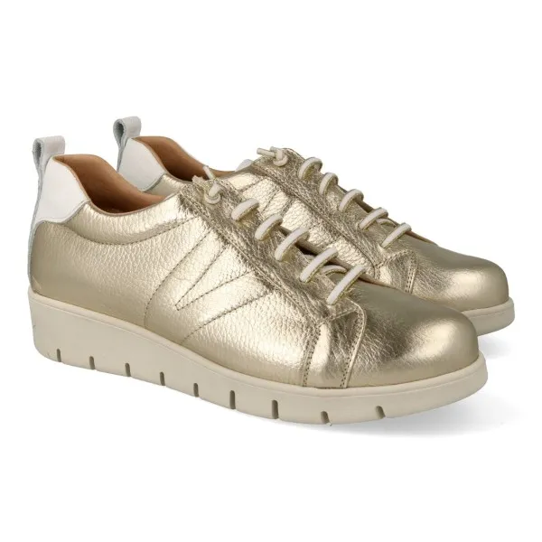 REBAJAS en ZAPATILLAS de VESTIR MUJER MOD. YUKIRO DORADO