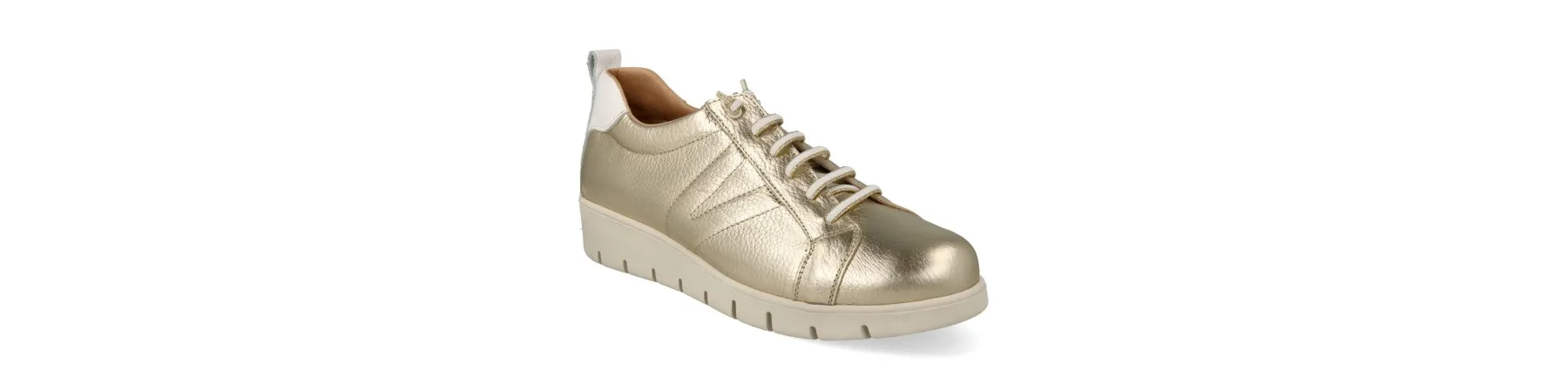 REBAJAS en ZAPATILLAS de VESTIR MUJER MOD. YUKIRO DORADO