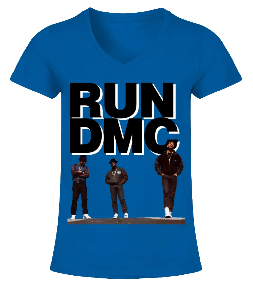 RUNDMC BLX (1) CAMISETA CUELLO PICO MUJER