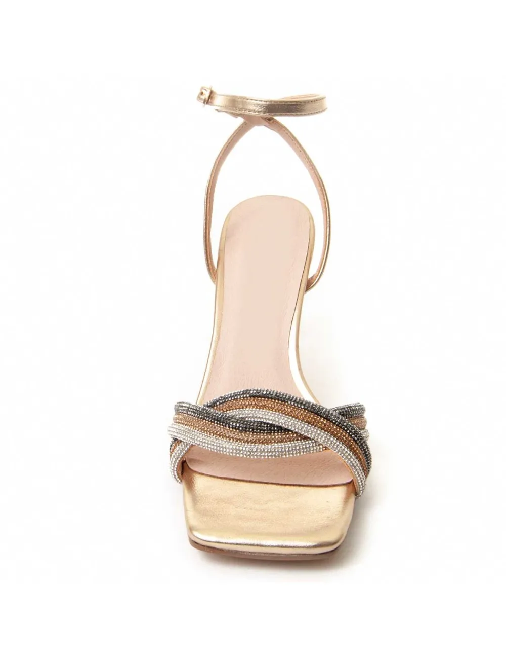 Sandalia Con Tacón Para Mujer.  Montevita  Sanndal12  88473