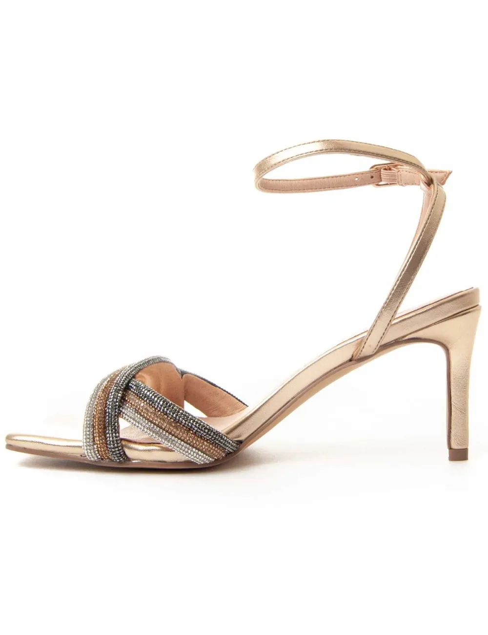 Sandalia Con Tacón Para Mujer.  Montevita  Sanndal12  88473