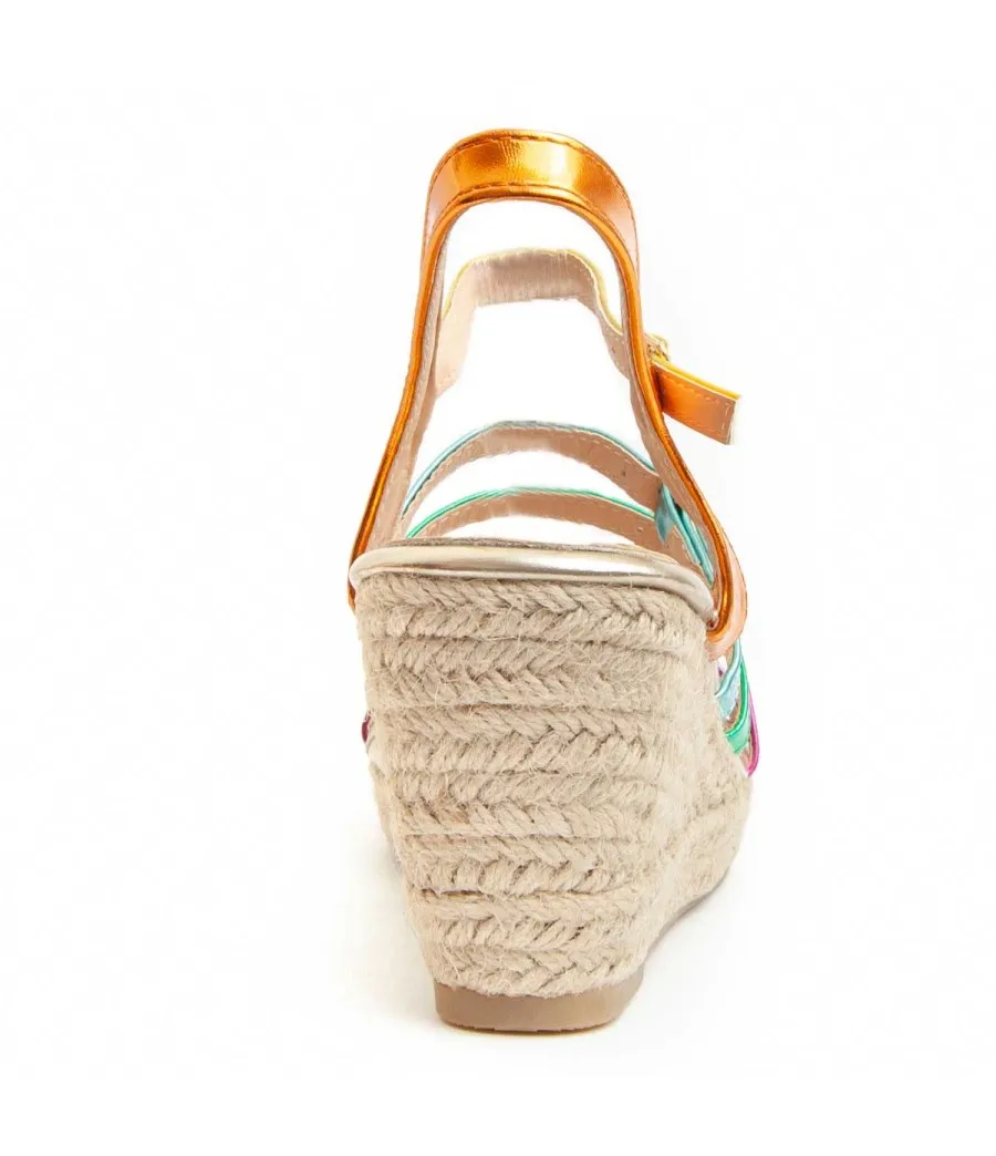Sandalia De Cuña Para Mujer.  Montevita  Platea5  92102 Varios
