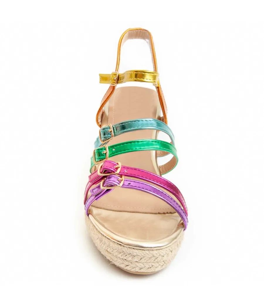 Sandalia De Cuña Para Mujer.  Montevita  Platea5  92102 Varios