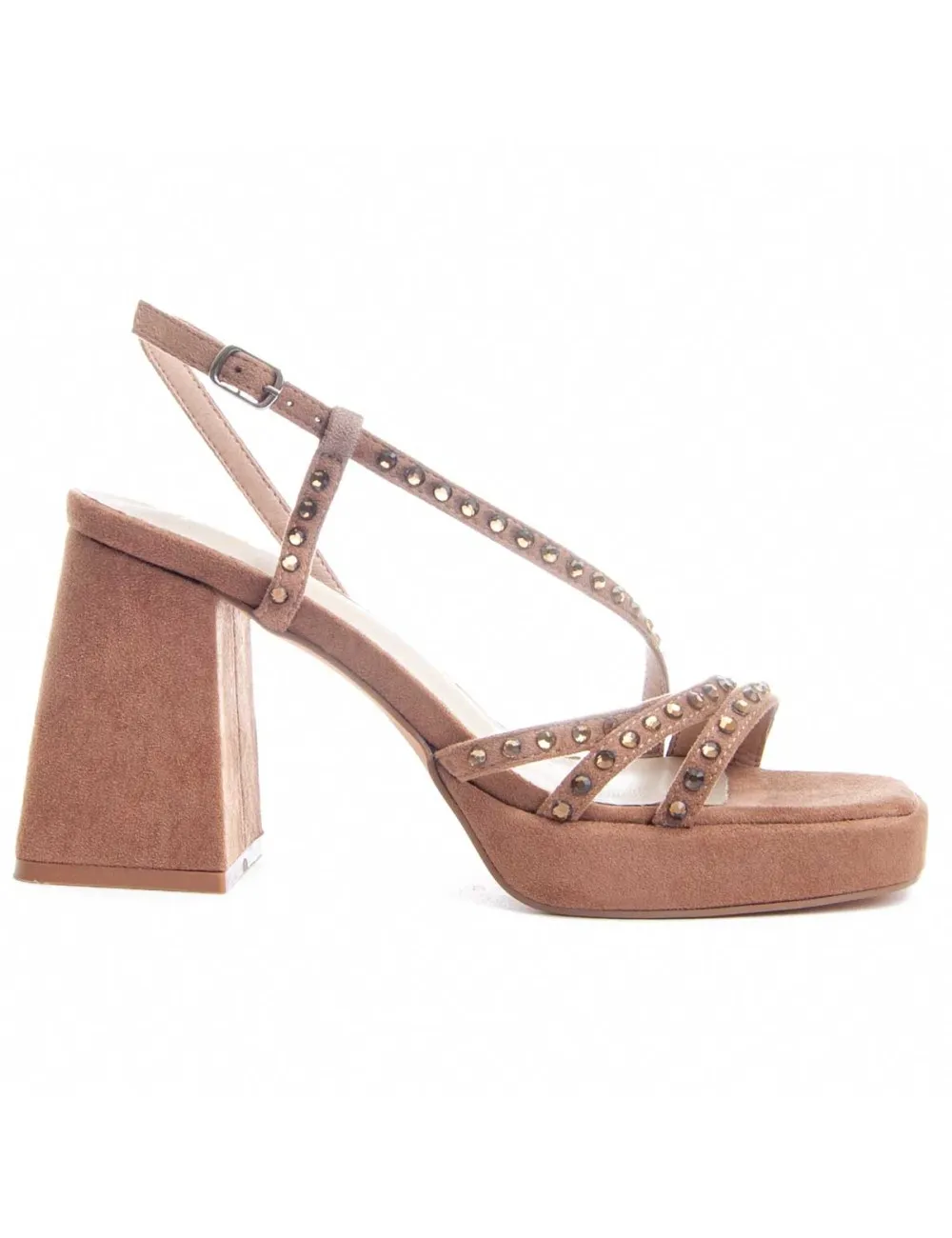 Sandalia De Tacón Para Mujer.  Montevita  Festsand2  88515
