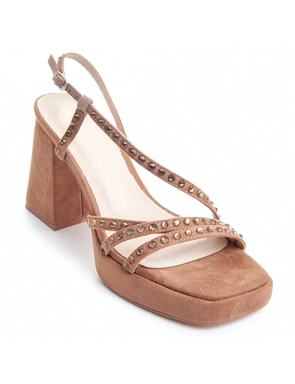 Sandalia De Tacón Para Mujer.  Montevita  Festsand2  88515