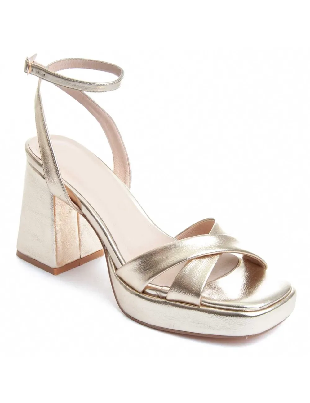 Sandalia De Tacón Para Mujer.  Montevita  Festsand4  88519
