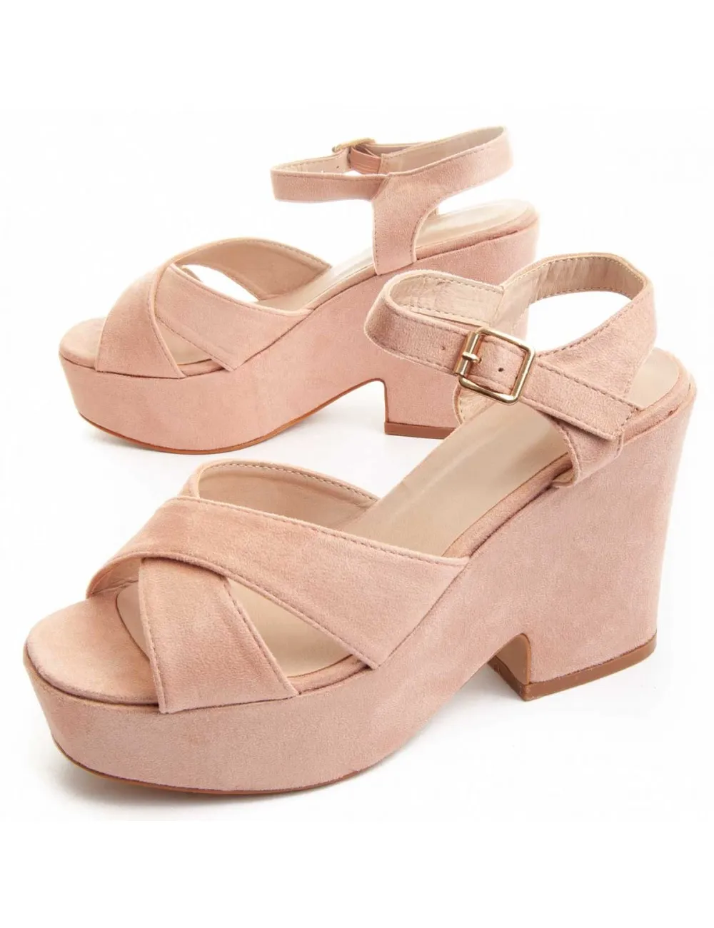Sandalia De Tacón Para Mujer.  Montevita  Olivia  88202 Rosa