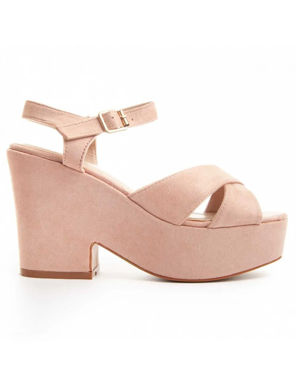 Sandalia De Tacón Para Mujer.  Montevita  Olivia  88202 Rosa
