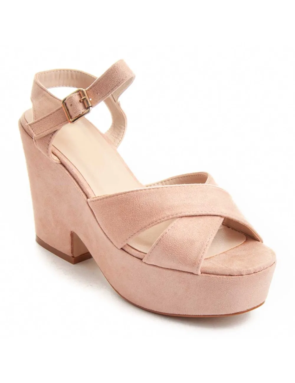 Sandalia De Tacón Para Mujer.  Montevita  Olivia  88202 Rosa
