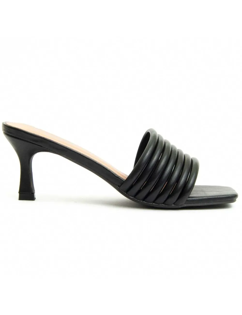 Sandalia De Tacón Para Mujer.  Montevita  Sandalit12  90347 Negro