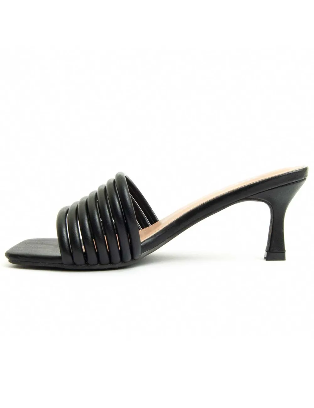 Sandalia De Tacón Para Mujer.  Montevita  Sandalit12  90347 Negro
