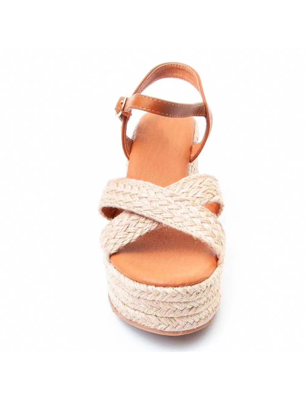 Sandalia De Tendencia Con Tacón Para Mujer.  Montevita  Yuttan  85438 Marrón