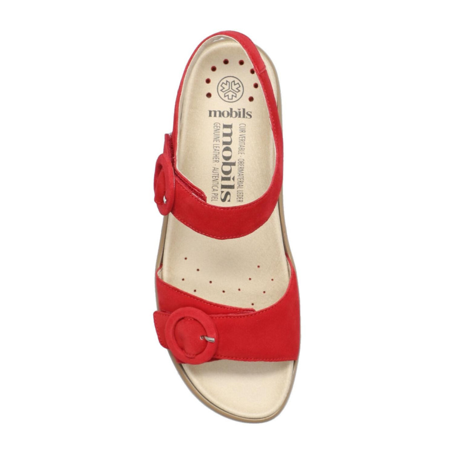 SANDALIA MOBILS MEPHISTO MUJER CLARA ROJO