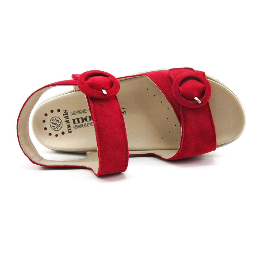 SANDALIA MOBILS MEPHISTO MUJER CLARA ROJO