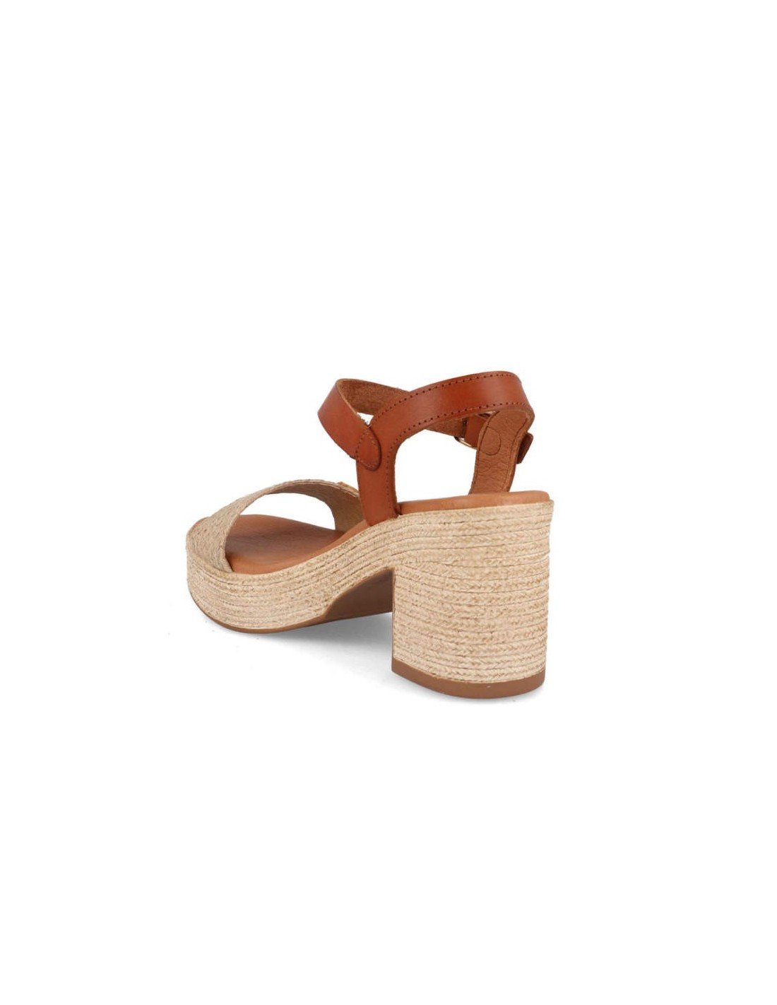 Sandalias plataforma tacón yute