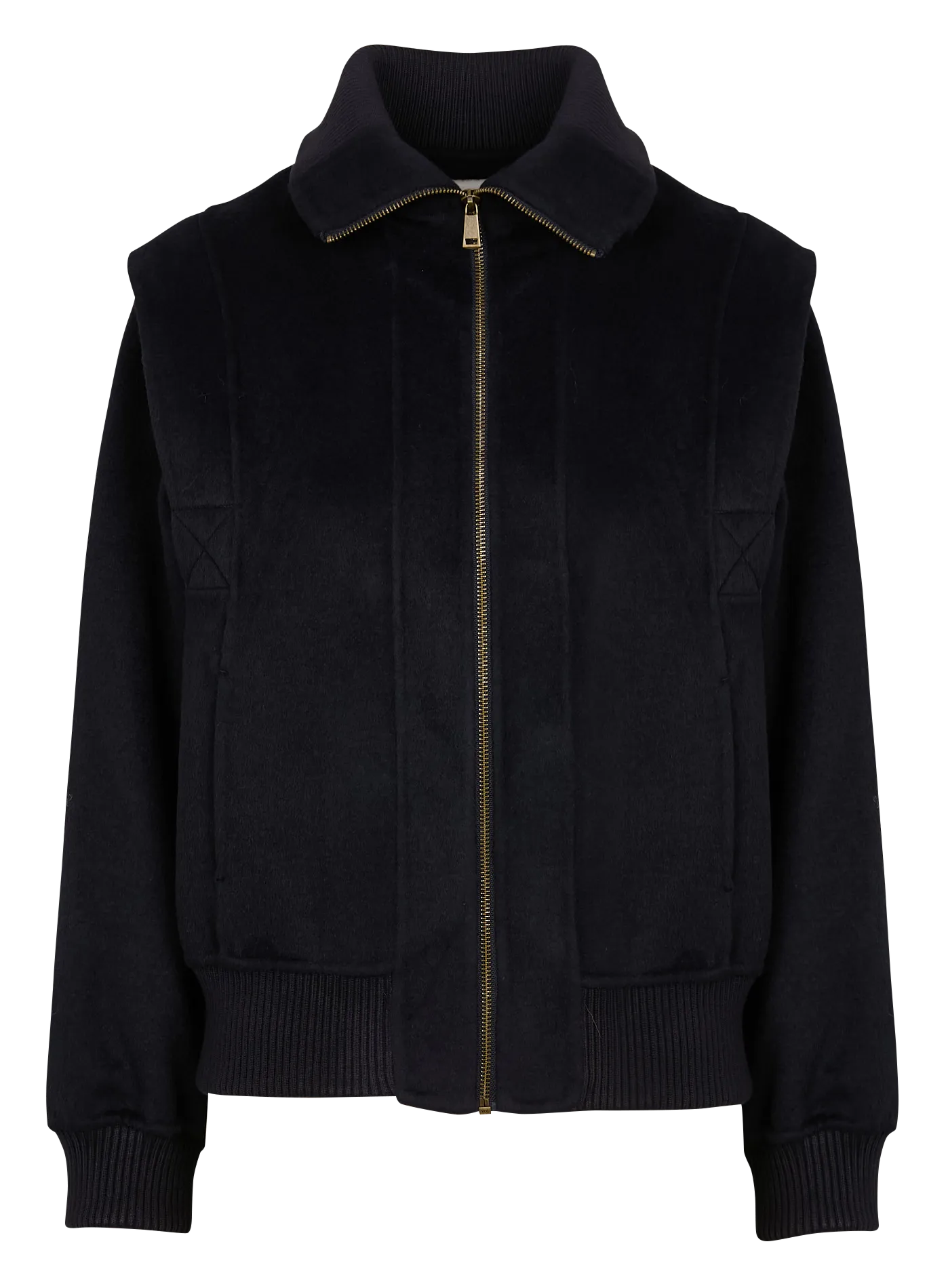 SANTONIN  CHAQUETA RECTA DE MEZCLA DE LANA EN AZUL
