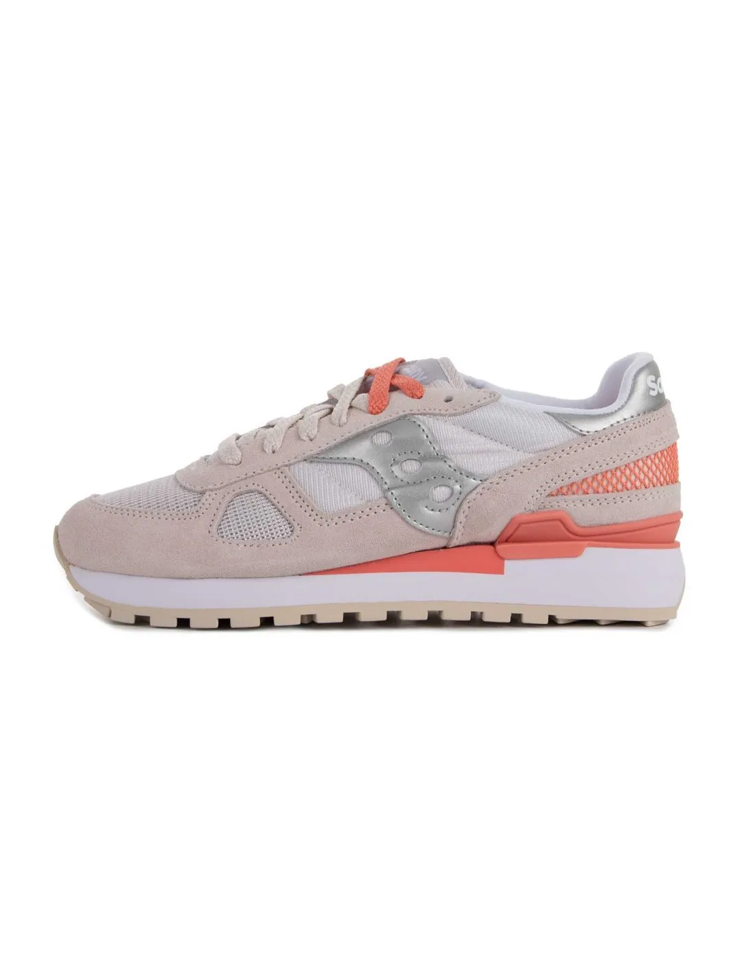 SAUCONY  ZAPATILLAS BEIGE Y ROSA SHADOW ORIGINAL MUJER