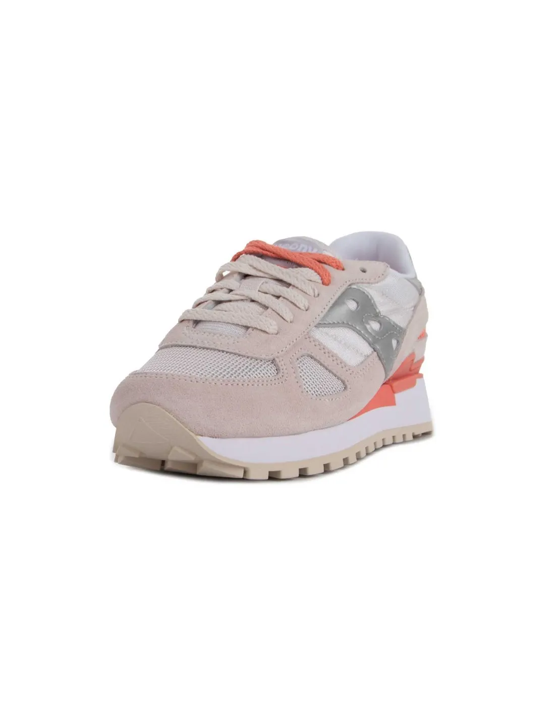 SAUCONY  ZAPATILLAS BEIGE Y ROSA SHADOW ORIGINAL MUJER
