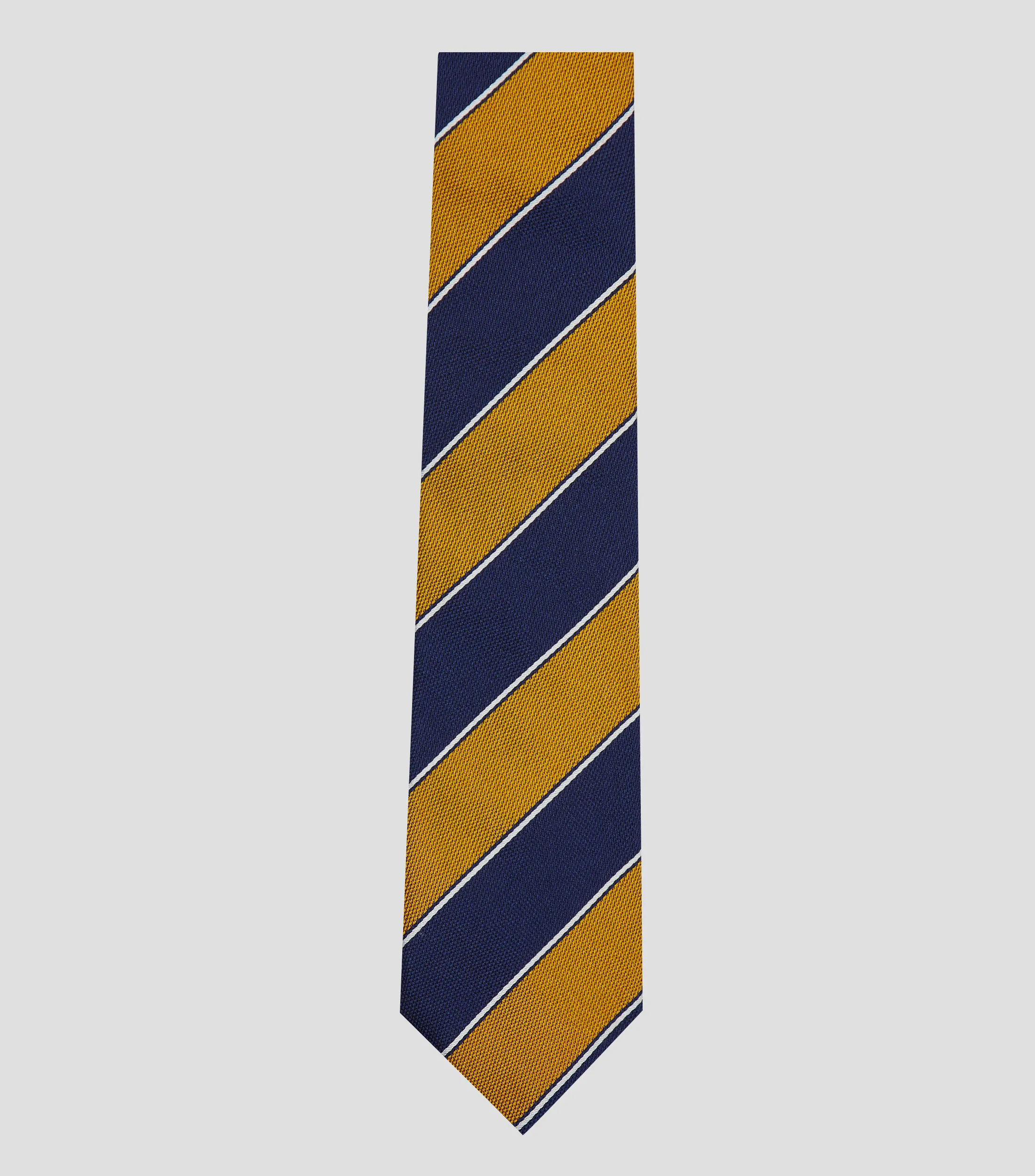 Scappino Corbata ancha en seda con rayas Manzoni