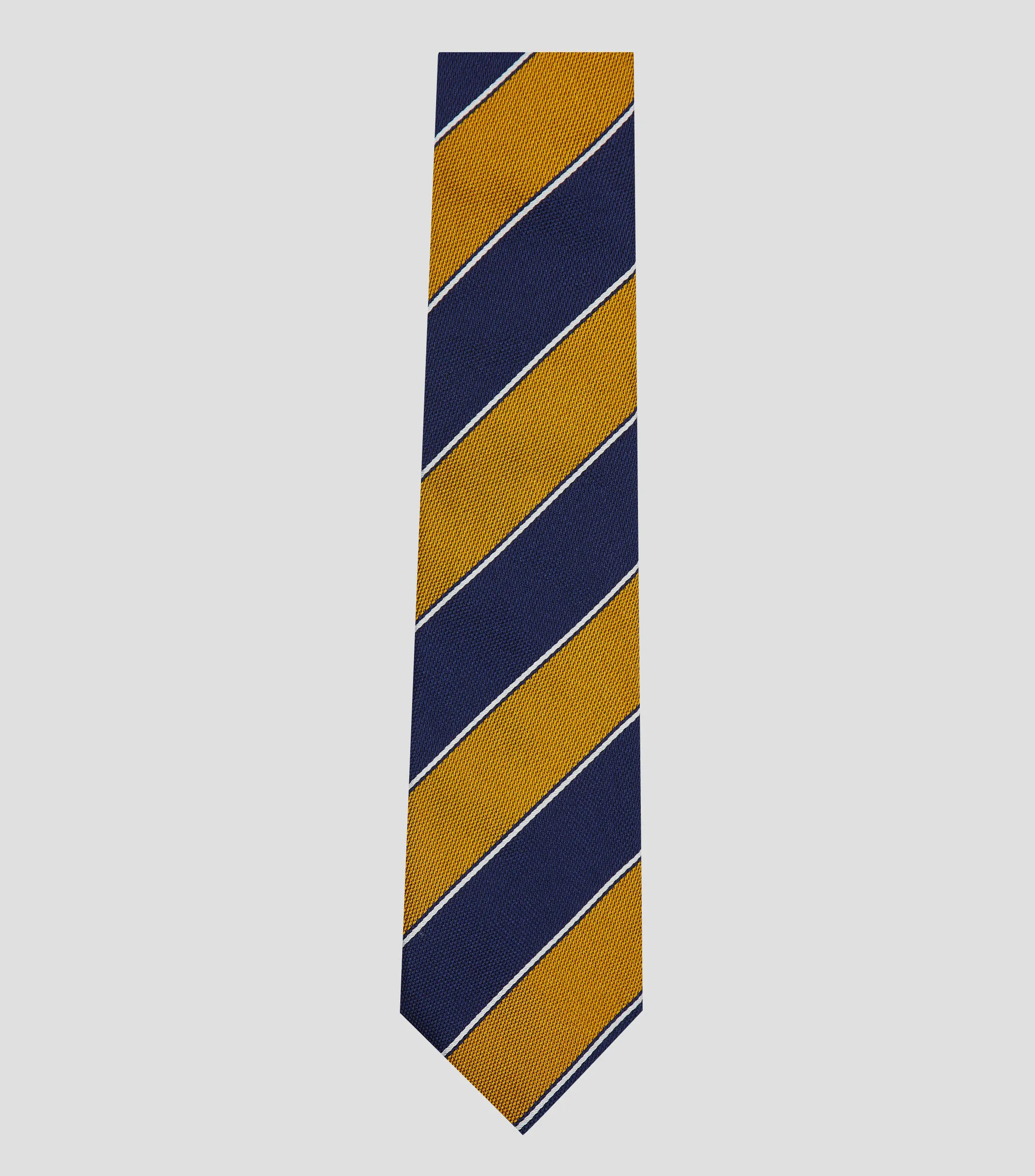Scappino Corbata ancha en seda con rayas Manzoni