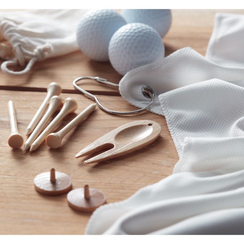 Set de accesorios de golf en bambú Dormie