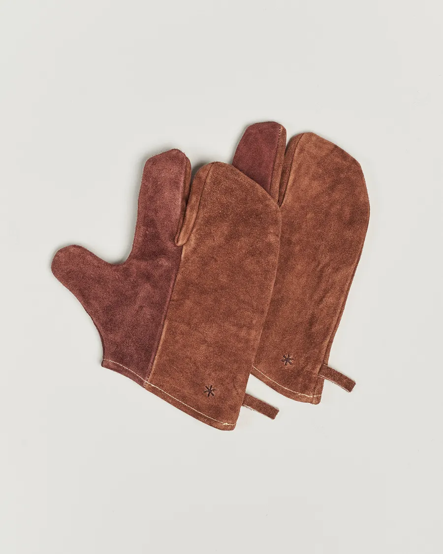Snow Peak Campers Mittens Brown