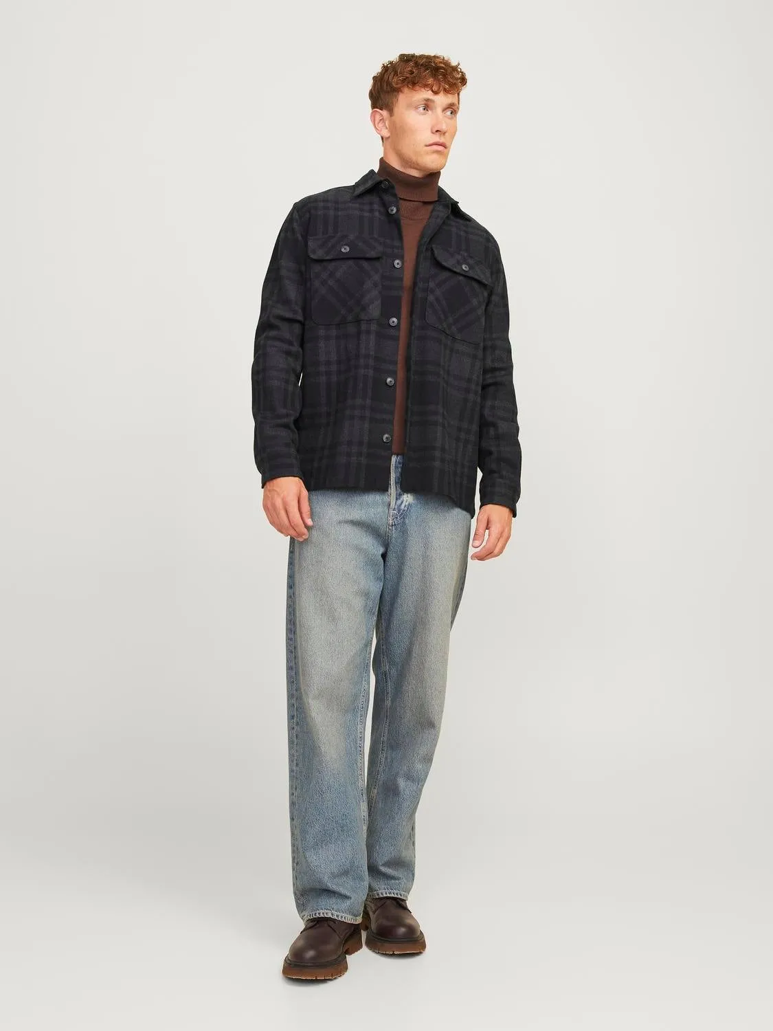 Sobrecamisa Corte comfort | Negro | Jack & Jones®