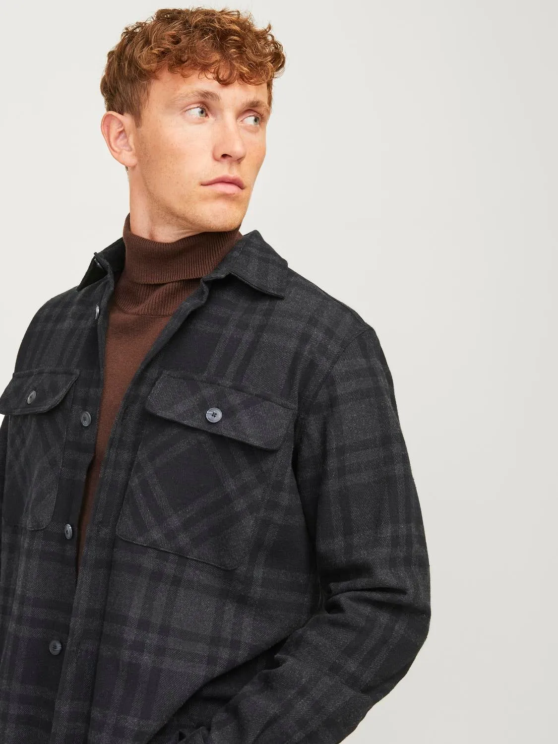 Sobrecamisa Corte comfort | Negro | Jack & Jones®